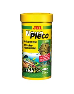 NovoPleco Основной корм для кольчужных сомов тонущие чипсы Jbl