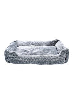Лежак для кошек и собак мелких и средних пород 70х60x18 см серый Rurri