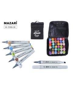 Набор маркеров для скетчинга Mazari Lindo Mail Colors 1 36 шт Янн мартел