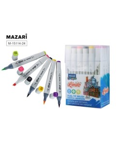 Набор маркеров для скетчинга Lindo Main colors 15114 24 24 шт Mazari