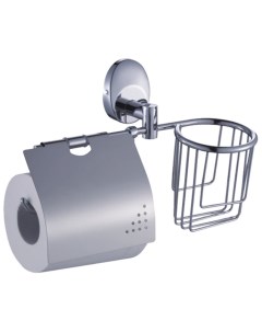 Держатель для туалетной бумаги с корзинкой металл хром Modern 2512 006 Solinne