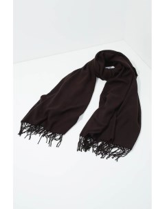 Черный вязаный шарф с бахромой A + more