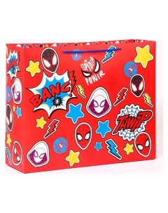 Пакет ламинат горизонтальный Power человек паук 50 х 40 х 15 Marvel comics