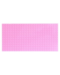Пластина основание для конструктора 25 5 12 5 см цвет розовый Nnb