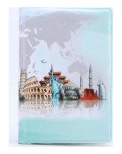 Обложка для паспорта цвет белый Мир Nnb
