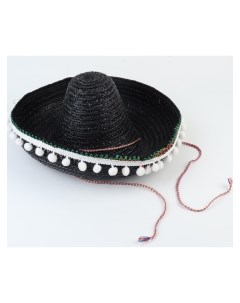 Карнавальная шляпа Сомбреро цвет чёрный Nnb