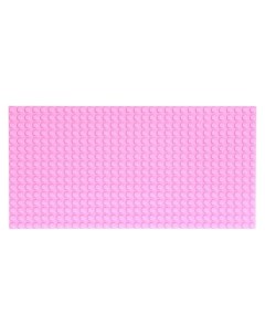 Пластина перекрытие для конструктора 25 5 12 5 см цвет розовый Nnb