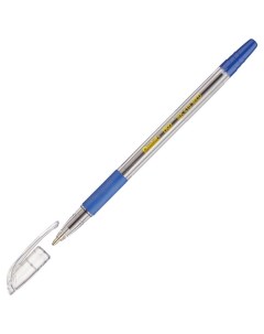 Ручка шариковая Bk410 с рез манж синий ст 0 7мм ЭКО Pentel