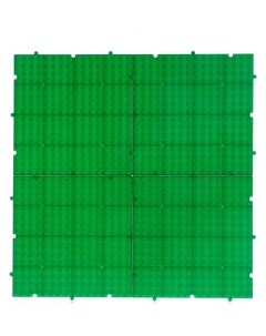 Пластина основание для конструктора Пазл набор 4 штуки 13 13 см штука цвет зелёный Nnb