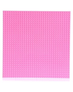 Пластина основание для конструктора 25 5 25 5 см цвет розовый Nnb