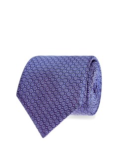 Шелковый галстук с текстурным вышитым принтом Canali
