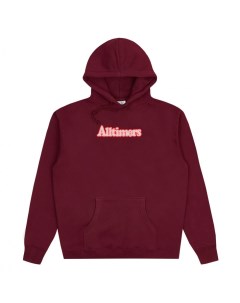 Толстовка с капюшоном Lined Broadway Embroidered Hoodie Maroon 2022 Alltimers