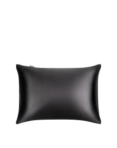 Наволочка из натурального шёлка арт 5002 цвет глубокий чёрный 50x70 Ayris silk