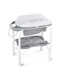 Пеленальный столик с ванночкой BIO 0 11кг дизайн Тедди серый Cam