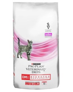 Сухой корм Purina Pro Plan Veterinary Diets DM для кошек при диабете 1 5кг Purina pro plan