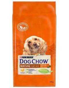 Сухой корм для взрослых собак старше 7 лет с курицей 14кг Dog chow