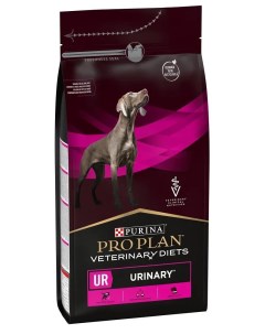Сухой корм Veterinary Diets UR Urinary для взрослых собак для растворения струвитных камней 1 5кг Purina pro plan