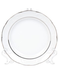 Тарелка десертная керамика 17 5 см круглая Надежда Платиновый 8С1133Ф34 Добрушский фарфоровый завод