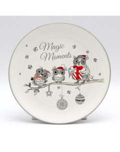 Тарелка керамика 21 см круглая Magic moments Daniks