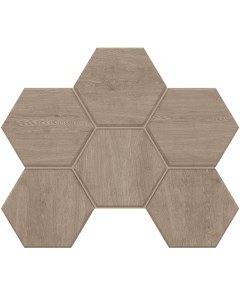 Мозаика Classic Wood Dark Grey CW02 Hexagon Непол 25x28 5 Estima