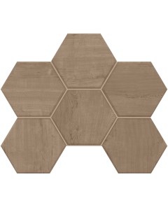 Мозаика Classic Wood Rusty Beige CW03 Hexagon Непол 25x28 5 Estima