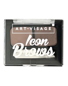 Тени для бровей ICON BROWS двойные монохромные тон 102 Art-visage