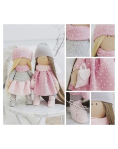 Интерьерные куклы Подружки вики и ники набор для шитья 18 22 5 4 5 см Арт узор