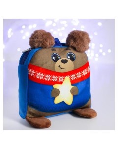Рюкзак детский Мишка со звездой 24х24 см Страна карнавалия