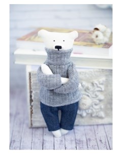 Мягкая игрушка Домашний медведь Кристиан набор для шитья 18 22 3 6 см Арт узор