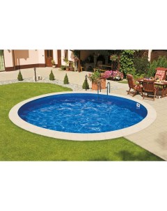 Морозоустойчивый бассейн круглый глубина 1 2 м диаметр 4 м голубой Ibiza