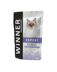 Winner Expert Renal Консервированный корм для кошек при заболеваниях почек 80 гр Мираторг