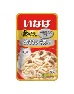 KINNODASHI Пауч куриное филе с говядиной 60 гр Inaba