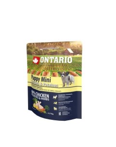 Сухой корм Онтарио для Щенков Мелких пород с Курицей и картофелем Ontario