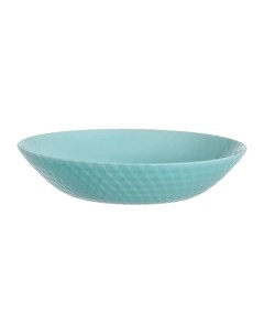 Тарелка суповая стекло 20 см круглая Pampille Turquoise Q4650 бирюзовая Luminarc