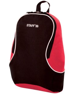Рюкзак FLASH универсальный черно красный 40х30х16 см 270296 Staff