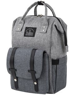 Рюкзак для мамы MOMMY крепления для коляски термокарманы серый 41x24x17 см 270818 Brauberg
