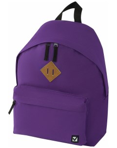 Рюкзак универсальный сити формат один тон фиолетовый 20 литров 41х32х14 cм 225376 Brauberg