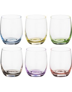 Набор стаканов для виски Rainbow 300 мл 6 шт Bohemia crystal