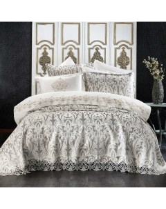 Постельное белье с покрывалом пледом Astor damask Zebra casa