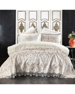 Постельное белье с покрывалом пледом astor damask Zebra casa