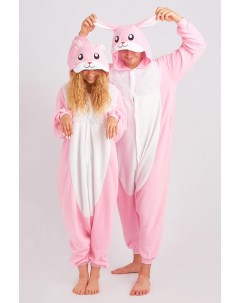 Пижама кигуруми кролик цвет розовый xl Bearwear