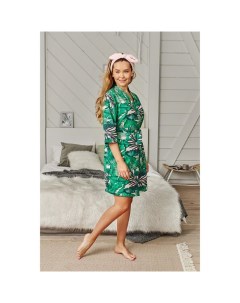 Домашний халат tropic цвет зеленый 44 46 Kaftan