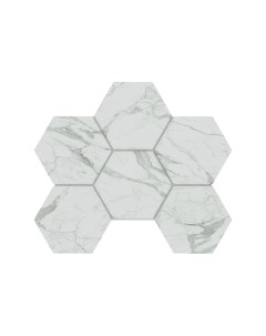 Мозаика Montis White MN01 Hexagon Непол 25x28 5 Estima