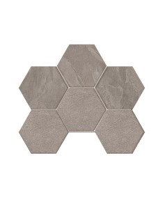 Мозаика Luna Grey LN02 TE02 Hexagon Непол 25x28 5 Estima
