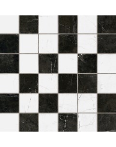 Мозаика Vision White Black VS01 VS03 5х5 Непол 30x30 Estima