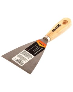 Шпательная лопатка из углеродистой стали 80 мм деревянная ручка Sparta
