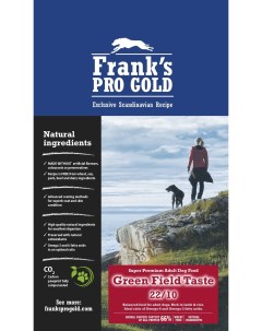 Корм для собак с чувствительным пищеварением с ягненком и рисом 3 кг Frank's progold