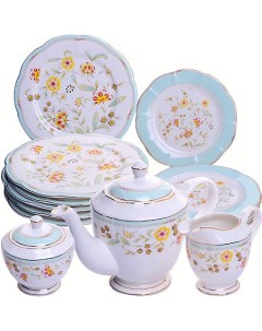 Чайный набор с тарелками 17 предметов Loraine