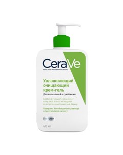 Крем гель очищающий увлажняющий для нормальной и сухой кожи лица и тела 473 мл Cerave