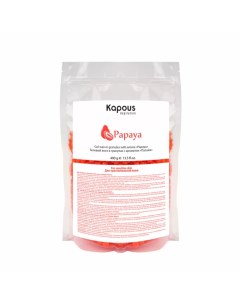 Воск гелевый с ароматом Папайя в гранулах Depilation 400 г Kapous